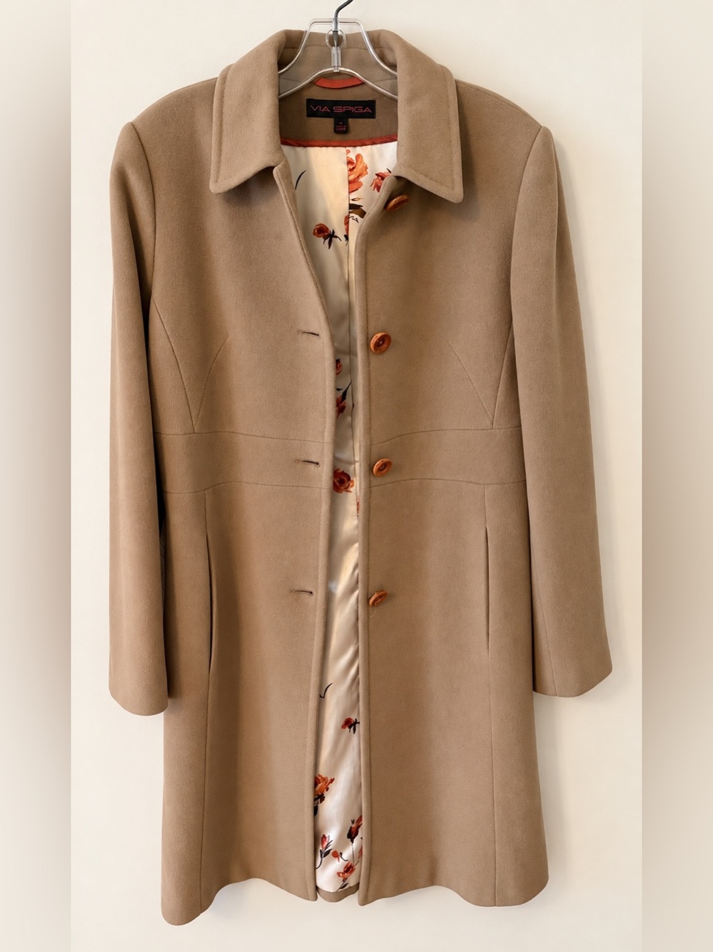 Via Spiga 100% Wool Single-Breasted Coat